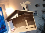 Krippe aus Karton von Alex