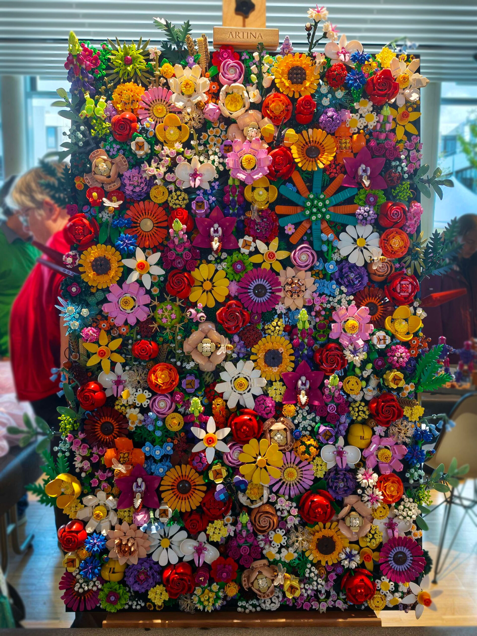Blumenleinwand